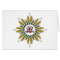 St. Stanislaus Star (Poland) cards by FlagTshirts St. Stanislaus Star (Poland) cards