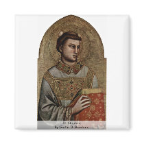 St. Stephen By Giotto Di Bondone Refrigerator Magnet
