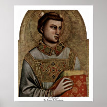 St. Stephen By Giotto Di Bondone Print