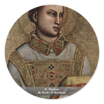 St. Stephen By Giotto Di Bondone Stickers