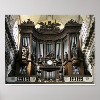 St Sulpice organ poster