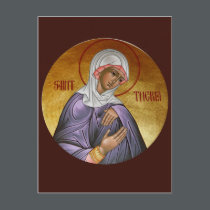 St. Thekla Prayer Card postcards