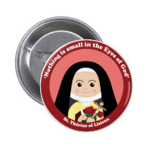 St. Thérèse of Lisieux Button