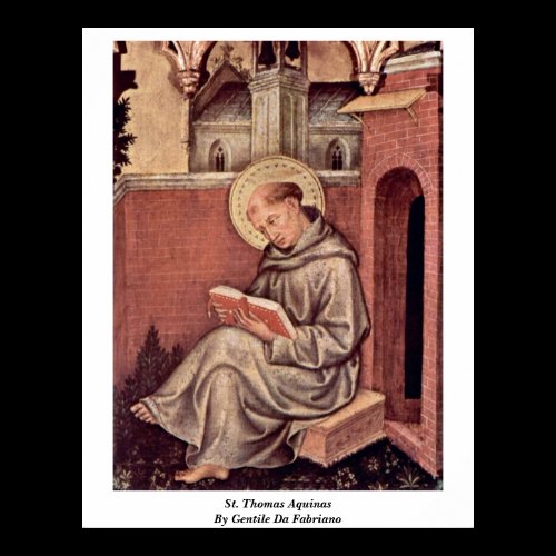 St. Thomas Aquinas By Gentile Da Fabriano Poster