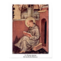 St. Thomas Aquinas By Gentile Da Fabriano posters