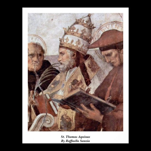 St. Thomas Aquinas By Raffaello Sanzio Print