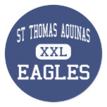 St Thomas Aquinas - Eagles - High - Louisville Round Stickers