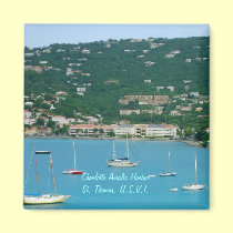 St. Thomas Sailboats Magnet magnets