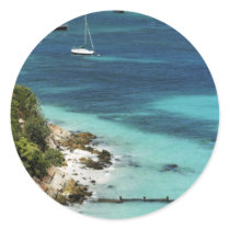 St. Thomas Round Stickers