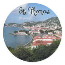 St. Thomas Round Stickers