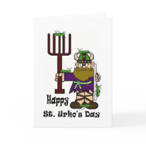 St. Urho With Lots of Grasshoppers Card