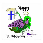 St. Urho's Day Poster with Drunk Grasshopper posters