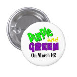 St. Urho's Day Purple and Green Buttons buttons