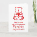 St. Valentine's Day Happy Valentine's Day teddy card