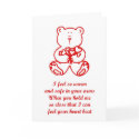 St. Valentine's Day Happy Valentine's Day teddy card