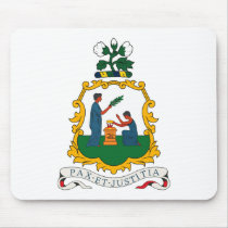 St. Vincent And Grenadines Coat of Arms Mousepad by FlagTshirts St. Vincent And Grenadines Coat of Arms Mousepad