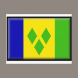 St. Vincent and the Grenadines Flag postcards