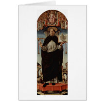 St. Vincent Ferrer By Francesco Del Cossa Greeting Card