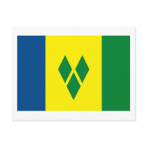 St. Vincent Flag Postcard