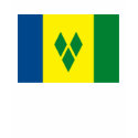 St. Vincent Flag T-shirt by FlagTshirts St. Vincent Flag T-shirt