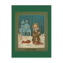 St. Xenia of St. Petersburg Prayer Card postcards by bugbrain St. Xenia of St. Petersburg Prayer Card postcards