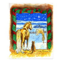 Stable Christmas posters by Leenasart Stable Christmas posters