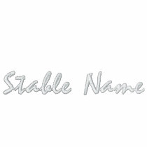 Stable Name Fleece Jacket embroidered shirts by Horsen_Around Stable Name Fleece Jacket embroidered shirts