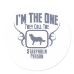 Stabyhoun Round Sticker