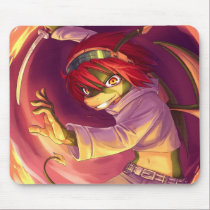 Stacey is very angry mousepads