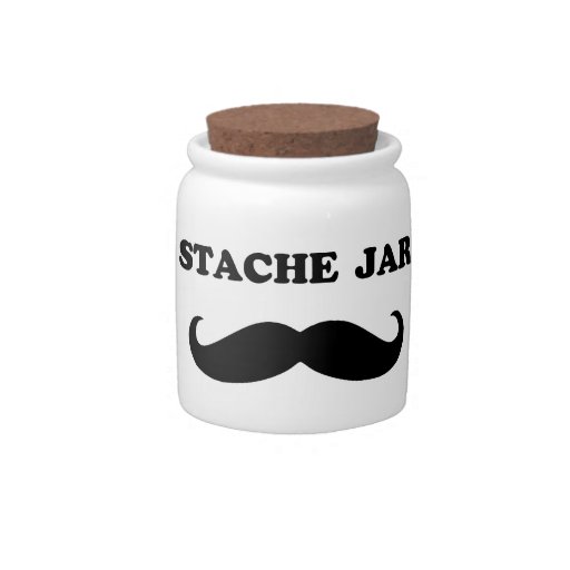 Stache Candy Jar