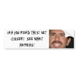 STACHE DUDE ON YOUR CAR BUMPER STICKER