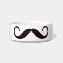 Stache Pet Bowl Cat Water Bowls
