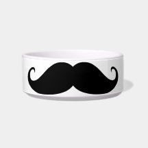 Stache pet dish cat water bowls