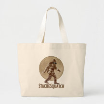 STACHESQUATCH I Mustache if you've Seen My Squatch Tote Bags