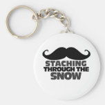 Staching through the Snow Keychain