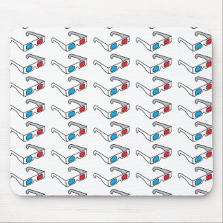 Stack of 3D Glasses Mouse Pads mousepad