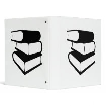 Stack Of Black Books binders by CreativePane Stack Of Black Books binders