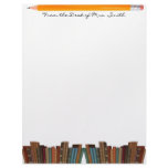 Stack of Books and Pencil Letterhead
