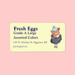 Stack of Chickens Egg Label labels