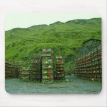 Stack of Commercial Crab Pots mousepads