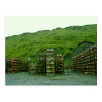 Stack of Commercial Crab Pots postcards