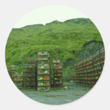 Stack of Commercial Crab Pots Stickers