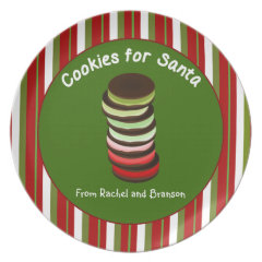 Stack of Cookies for Santa Party Plate