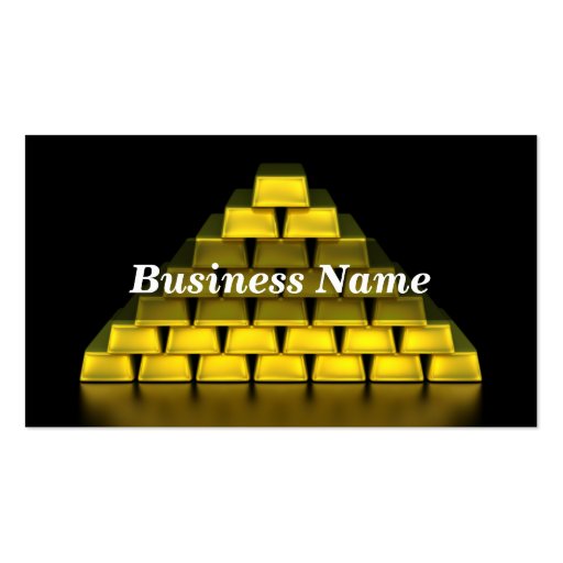Stack of Gold Bars Business Card