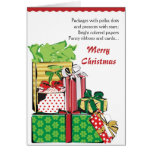 Stack of Holiday Gifts Greeting Card