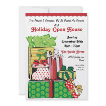 Stack of Holiday Gifts invitations