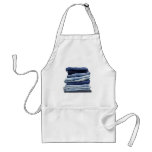 Stack of jeans aprons