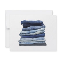 Stack of jeans announcements