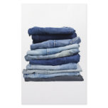 Stack of jeans customized stationery