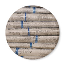 Stack of Newspapers Current Events Art magnets